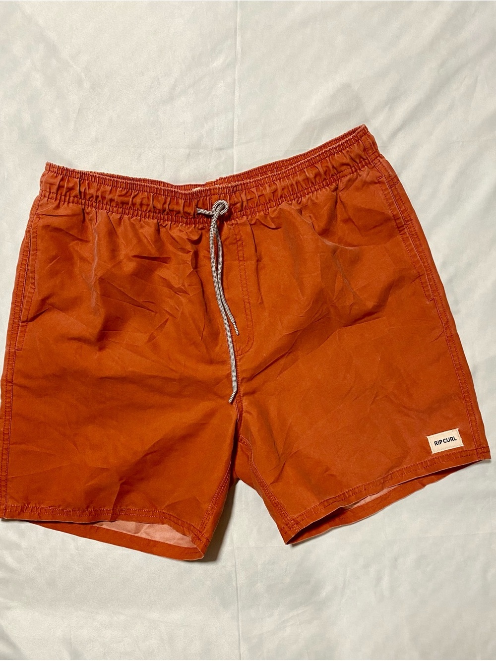 Rip Curl Men’s Rust Orange Swim Trunks